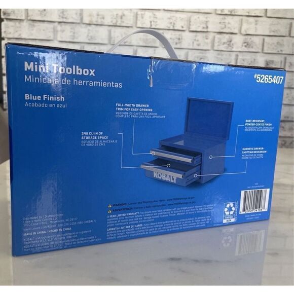 Kobalt‎ 25th Anniversary Kobalt Mini Toolbox BLUE Kobalt Mini Tool Box- NWB - Picture 3 of 3